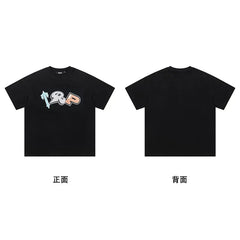 Trapstar short-sleeved T-shirt summer 2025 new letter print men and women casual loose round neck European and American trendy ins (35)