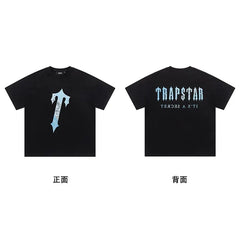 Trapstar short-sleeved T-shirt summer 2025 new letter print men and women casual loose round neck European and American trendy ins (15)