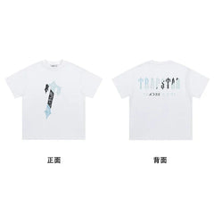 Trapstar short-sleeved T-shirt summer 2025 new letter print men and women casual loose round neck European and American trendy ins (14)