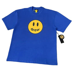 Drew Blue Smiley Graphic Cotton Short-Sleeve T-Shirt