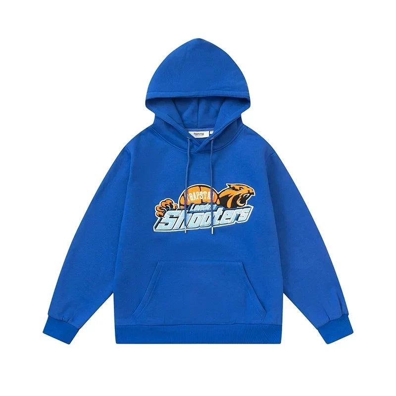 Trapstar niche trendy brand sweatshirt trousers sports leisure suit men and women couple autumn and winter plus velvet letter embroidery (52)
