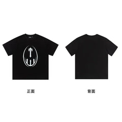 Trapstar short-sleeved T-shirt summer 2025 new letter print men and women casual loose round neck European and American trendy ins (22)