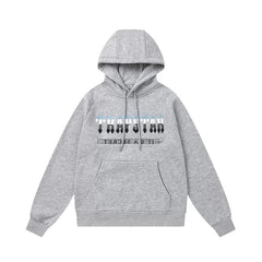 Trapstar autumn and winter casual sports suit hooded sweatshirt pants pullover simple letter drawstring top pants (53)