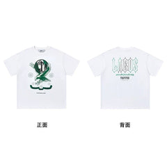 Trapstar short-sleeved T-shirt summer 2025 new letter print men and women casual loose round neck European and American trendy ins (23)