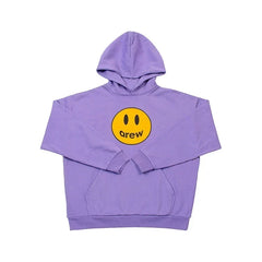 Drew House Smiley Face Pullover Hoodie, Lavender Purple