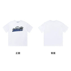 Trapstar short-sleeved T-shirt summer 2025 new letter print men and women casual loose round neck European and American trendy ins (13)