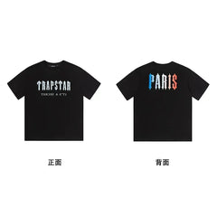 Trapstar short-sleeved T-shirt summer 2025 new letter print men and women casual loose round neck European and American trendy ins (3)