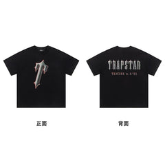 Trapstar short-sleeved T-shirt summer 2025 new letter print men and women casual loose round neck European and American trendy ins (19)