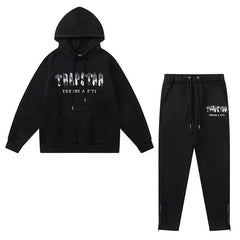 American tide trapstar blue gray tiger head gradient towel embroidered men's and female couple sweater trousers casual set (18)
