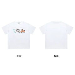 Trapstar short-sleeved T-shirt summer 2025 new letter print men and women casual loose round neck European and American trendy ins (35)