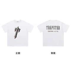 Trapstar short-sleeved T-shirt summer 2025 new letter print men and women casual loose round neck European and American trendy ins (20)