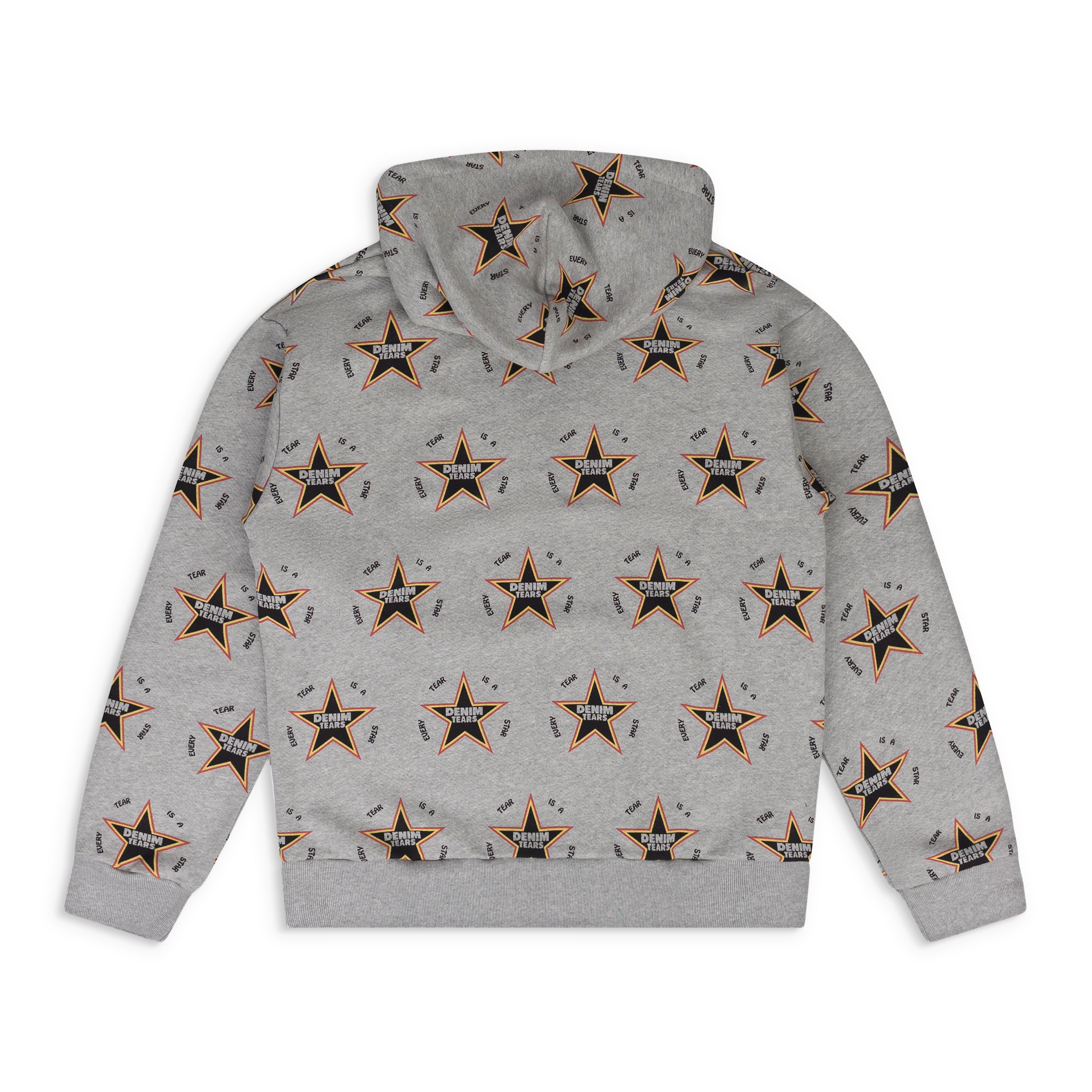 Denim Tears Grey Every Tear Is A Star All Over Hoodie