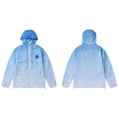 Cross border foreign trade autumn and winter Trapstar letter embroidery eagle zipper windbreaker hooded windbreaker men's and women's jacket jacket (6)