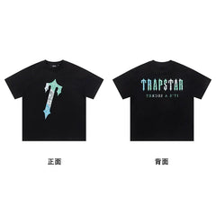 Trapstar short-sleeved T-shirt summer 2025 new letter print men and women casual loose round neck European and American trendy ins (16)