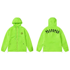 Cross border foreign trade autumn and winter Trapstar letter embroidery eagle zipper windbreaker hooded windbreaker men's and women's jacket jacket (4)