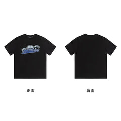 Trapstar short-sleeved T-shirt summer 2025 new letter print men and women casual loose round neck European and American trendy ins (12)