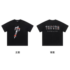 Trapstar short-sleeved T-shirt summer 2025 new letter print men and women casual loose round neck European and American trendy ins (19)