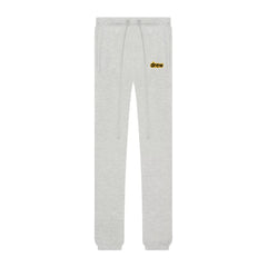 Drew Light Oatmeal Logo Fleece-Lined Joggers