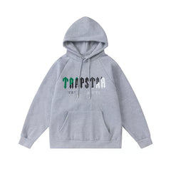 Trapstar autumn and winter casual sports suit hooded sweatshirt pants pullover simple letter drawstring top pants (15)