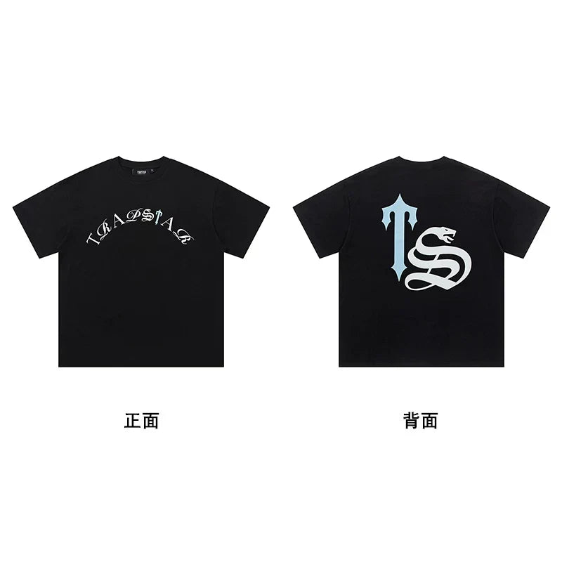 Trapstar short-sleeved T-shirt summer 2025 new letter print men and women casual loose round neck European and American trendy ins (36)