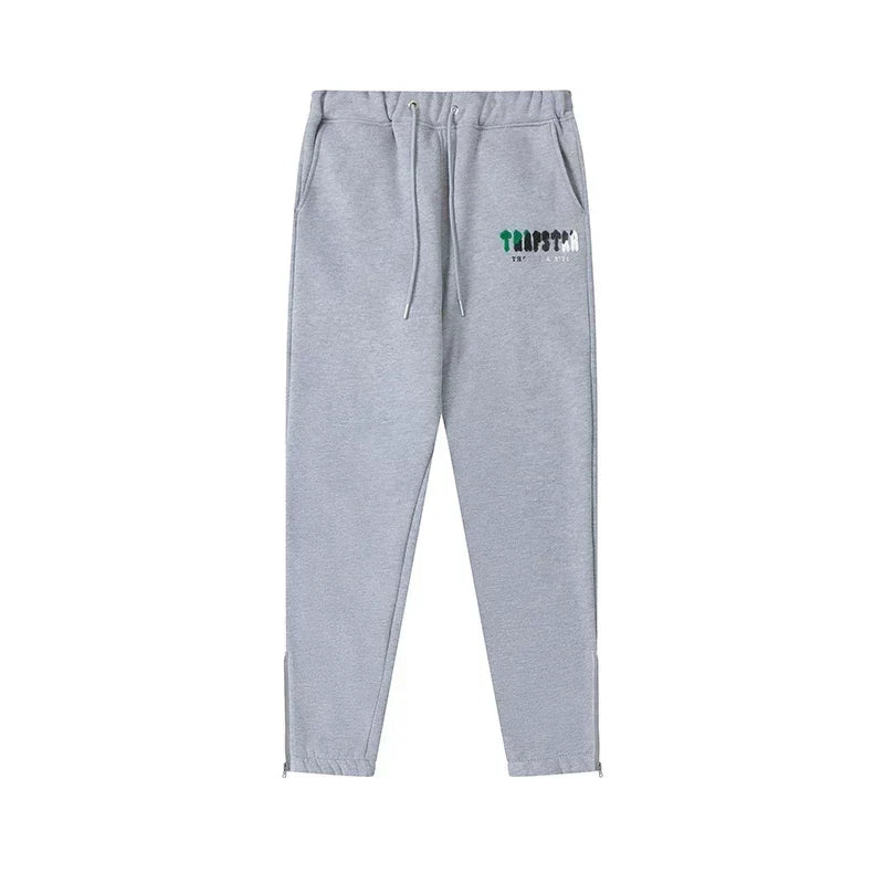 Trapstar niche trendy brand sweatshirt trousers sports leisure suit men and women couple autumn and winter plus velvet letter embroidery (23)