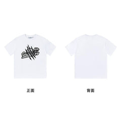 Trapstar short-sleeved T-shirt summer 2025 new letter print men and women casual loose round neck European and American trendy ins (11)