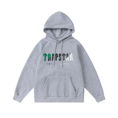 Trapstar niche trendy brand sweatshirt trousers sports leisure suit men and women couple autumn and winter plus velvet letter embroidery (24)