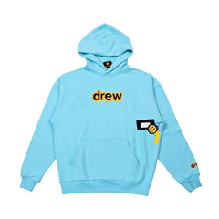 Drew House Logo Pullover Hoodie, Sky Blue