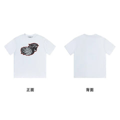Trapstar short-sleeved T-shirt summer 2025 new letter print men and women casual loose round neck European and American trendy ins (2)