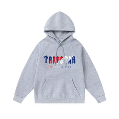 Trapstar niche trendy brand sweatshirt trousers sports leisure suit men and women couple autumn and winter plus velvet letter embroidery (8)
