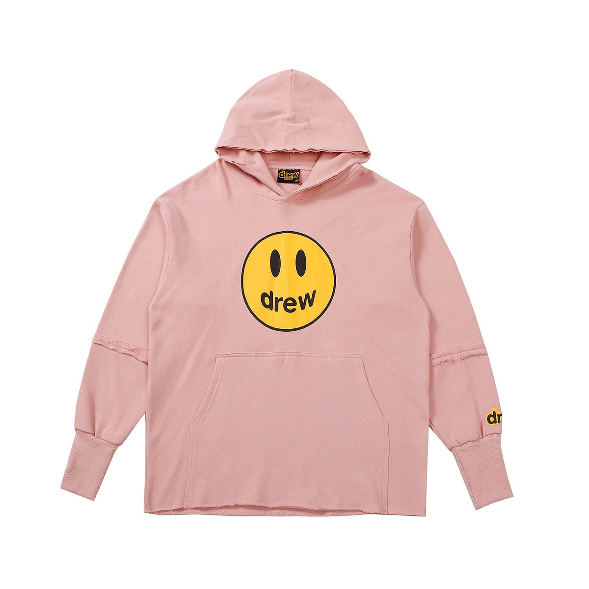 Drew House Mascot Smiley Distressed Hem Unisex Fleece Hoodie