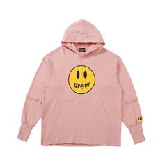 Drew House Mascot Smiley Distressed Hem Unisex Fleece Hoodie