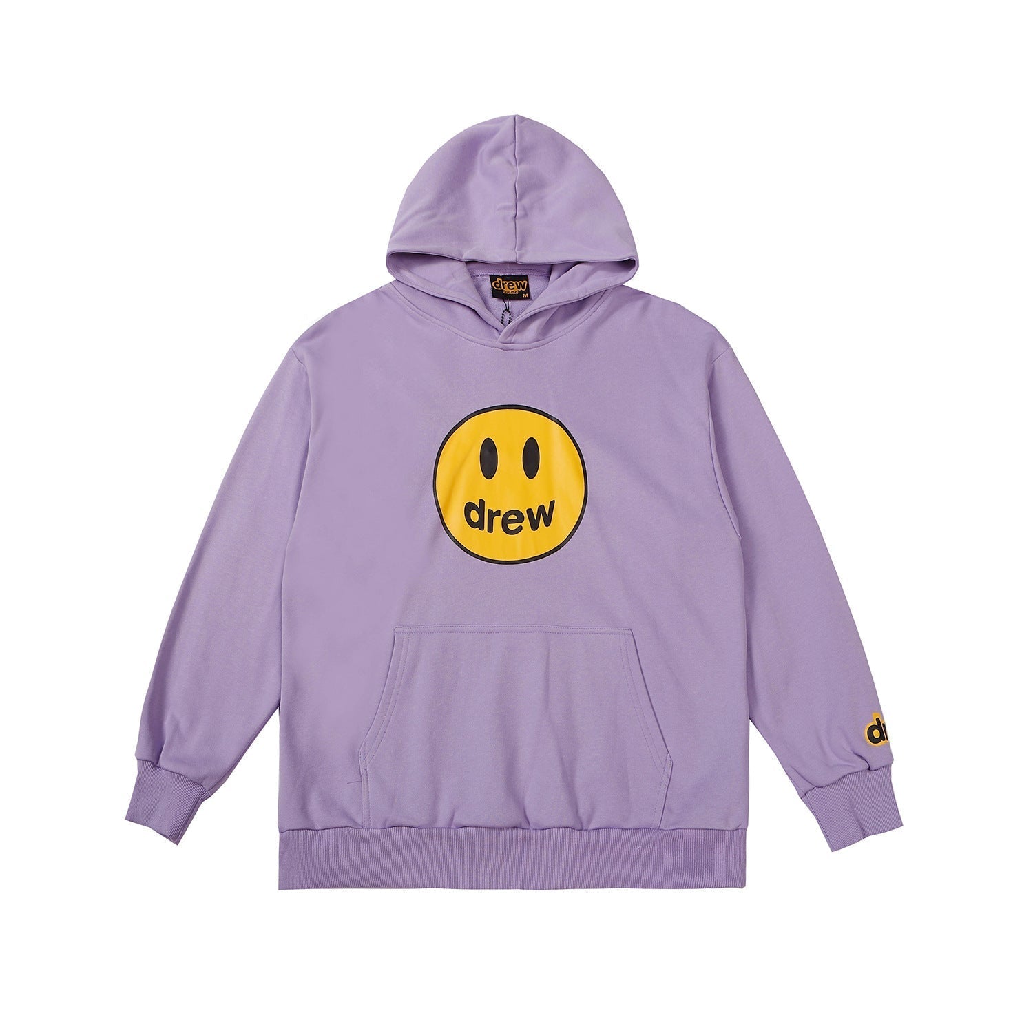Drew House Mascot Smiley Logo Light Purple Unisex Oversized Fleece Hoodie