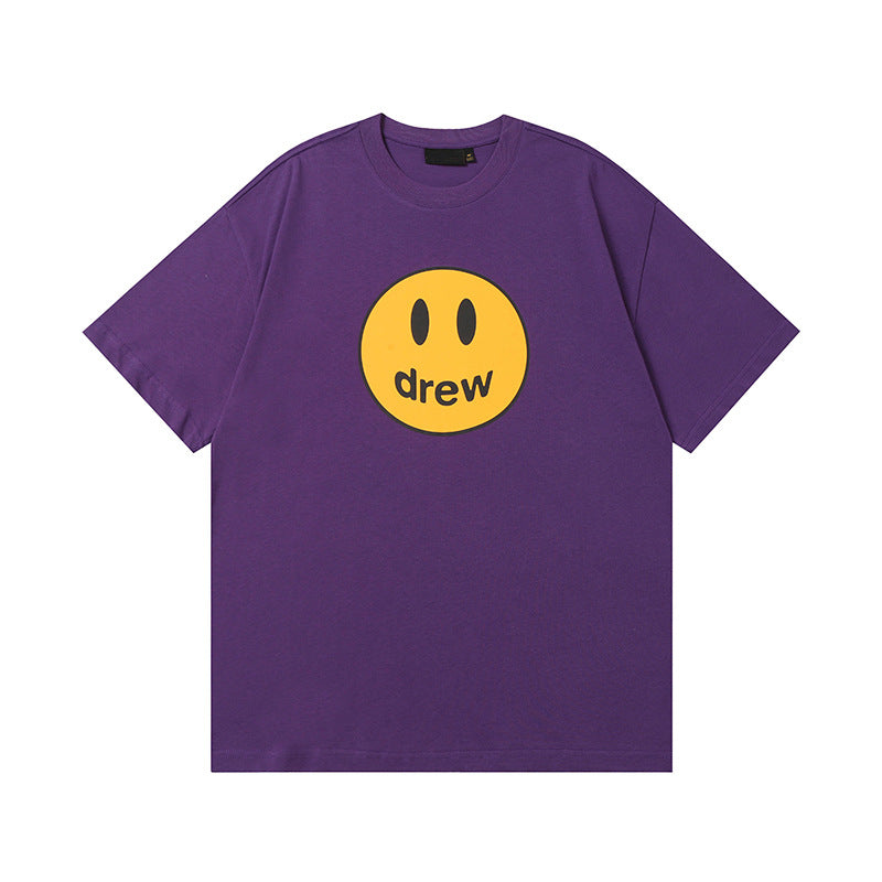 Drew House Mascot Smiley Tee, Deep Purple