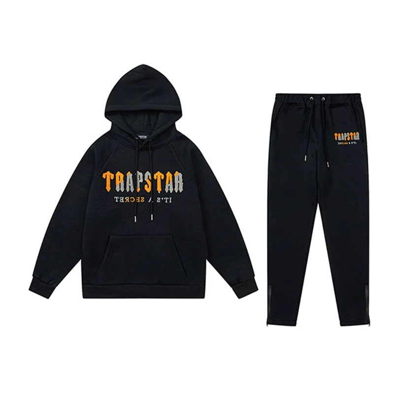 Trapstar It's A Secret Orange Grey Black Tracksuit